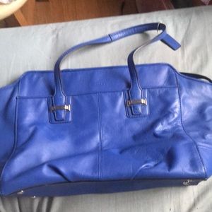 All leather royal blue Coach bag! Great condition
